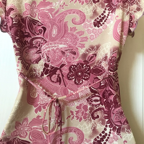 ❌SOLD❌NWT Pink Lace Trim Short Sleeve Top - Picture 4 of 14